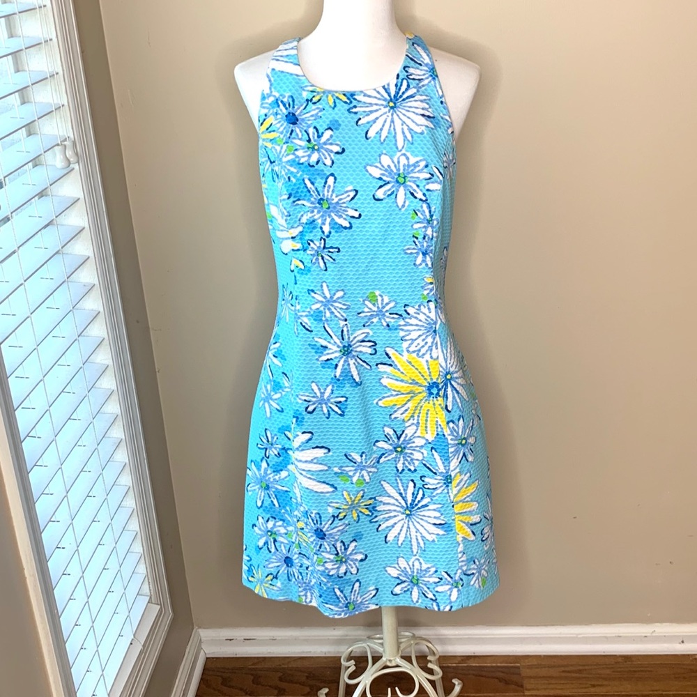 Lilly Pulitzer Grayes blue, white and yellow dress